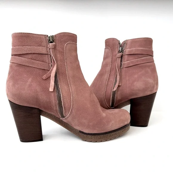 Blush Pink Suede Leni Ankle Boots by Holding Horses for Anthropologie Size 38 - Picture 5 of 13